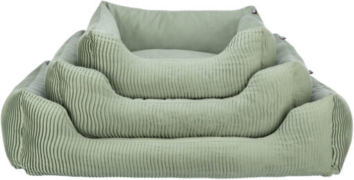 Bett Marley, eckig, salbei 60×50cm