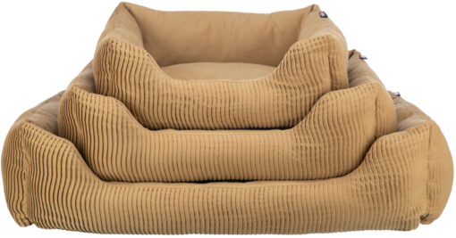 Bett Marley, eckig, ocker 60×50cm