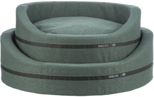 Bett CityStyle, oval, 65×55cm, dunkelgrün