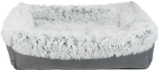 Bett Harvey, eckig 100×75cm, grau/weiss-schwarz