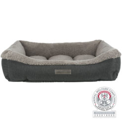 Alternative view of Vital lit Bendson, angulaire, 90×60cm, gris foncé/gris cla