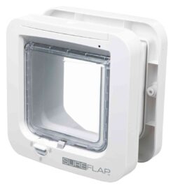 SureFlap Freilauftür mit Mikrochiperkennung, weiss