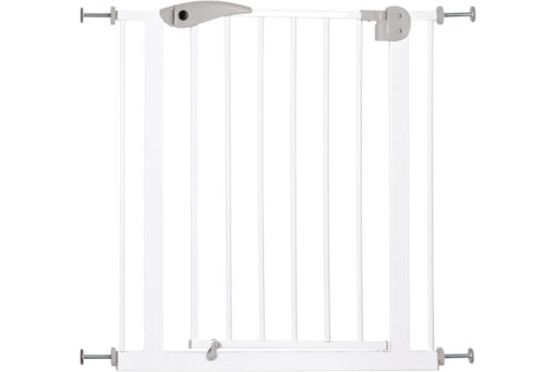 Hundeabsperrgitter,Metall,75-85×76cm,weiss