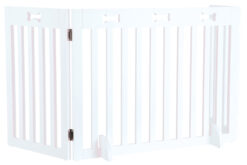 Alternative view of Barrière pour chiens, 3 parts, 82-124x61cm, blanc