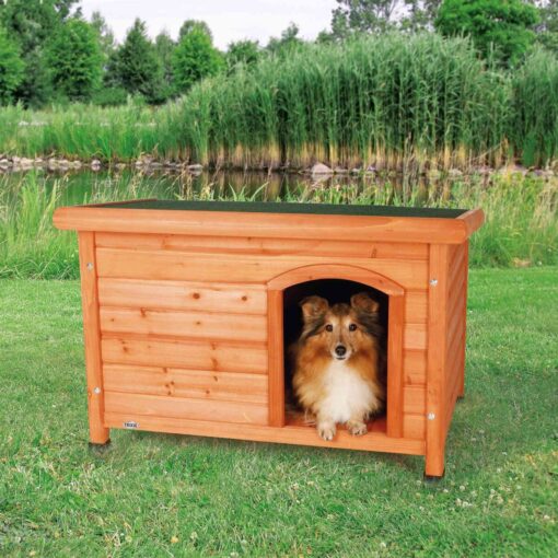 natura Flachdach-Hundehütte S-M, 85x58x60cm