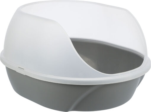 Bac à litière Simao, haut rebord, 48×30×58cm, gris