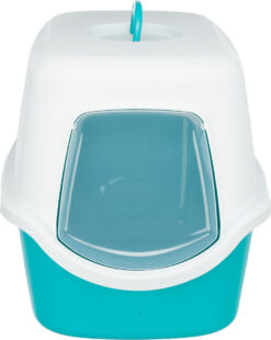 Alternative view of Bac à litière Vico, turquoise/crème