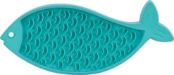 Alternative view of Table de Lick'n'Snack, en silicone, 28cm, pétrole