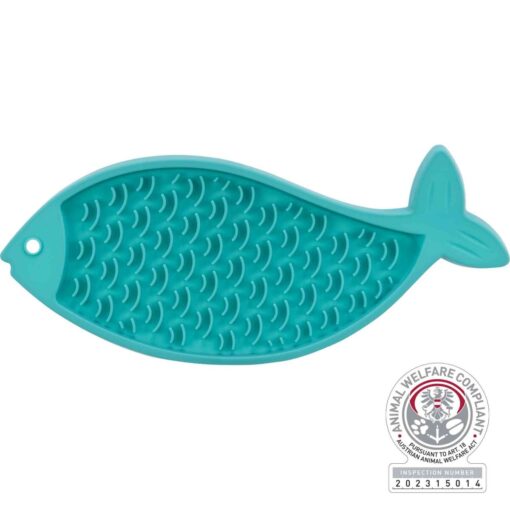 Lick'n'Snack Platte, Silikon, 28cm, petrol