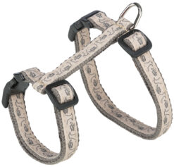 Alternative view of Harnais chat avec laisse, 27-45 cm/13 mm, 1,20 m, gris/beige