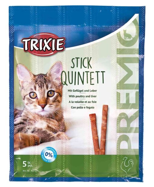 PREMIO Quadro-Sticks, Geflügel/Leber, 4×5 g nur per VE 24Stk.