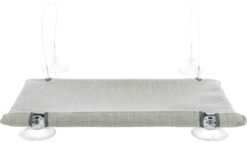 Alternative view of Plate-forme vitrée, en velours, 50×30cm, gris