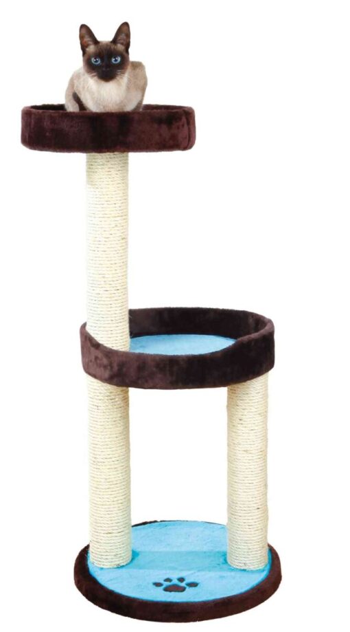 Abre à chat 'Lugo', marron-aqua 103cm
