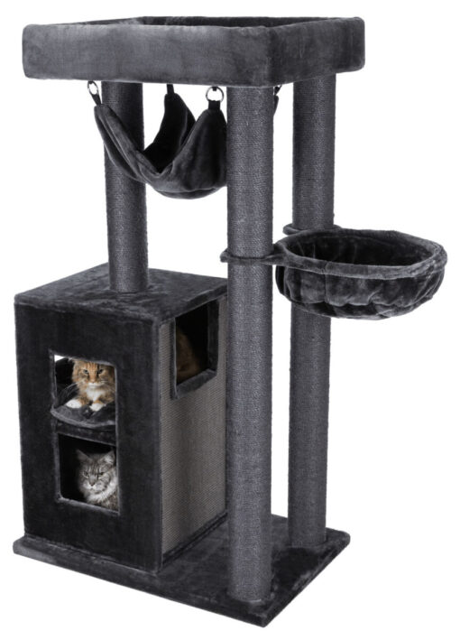 Arbre à chat XXL Amadeus, 163 cm, gris / 2 cart.