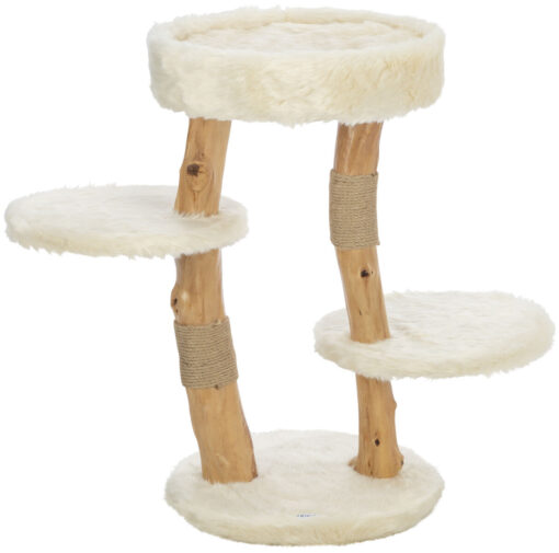 Arbre à chat Santo, bois véritable, crème 73cm