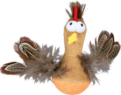 Steh-auf-Huhn mit Federn und Sound