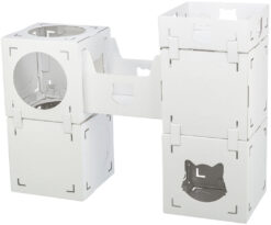 Alternative view of Meuble pour chats Casa Cara, en carton, 93×72×30,5cm, blanc