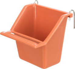 Alternative view of Mangeoire avec support métal, en plastique, 80ml/6×6cm