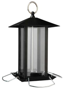 Distributeur de nourriture, en métal, 1.000ml/20cm, noir