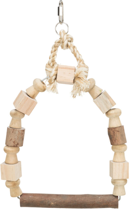 Bogenschaukel aus Holzklötzen 20.5x29cm