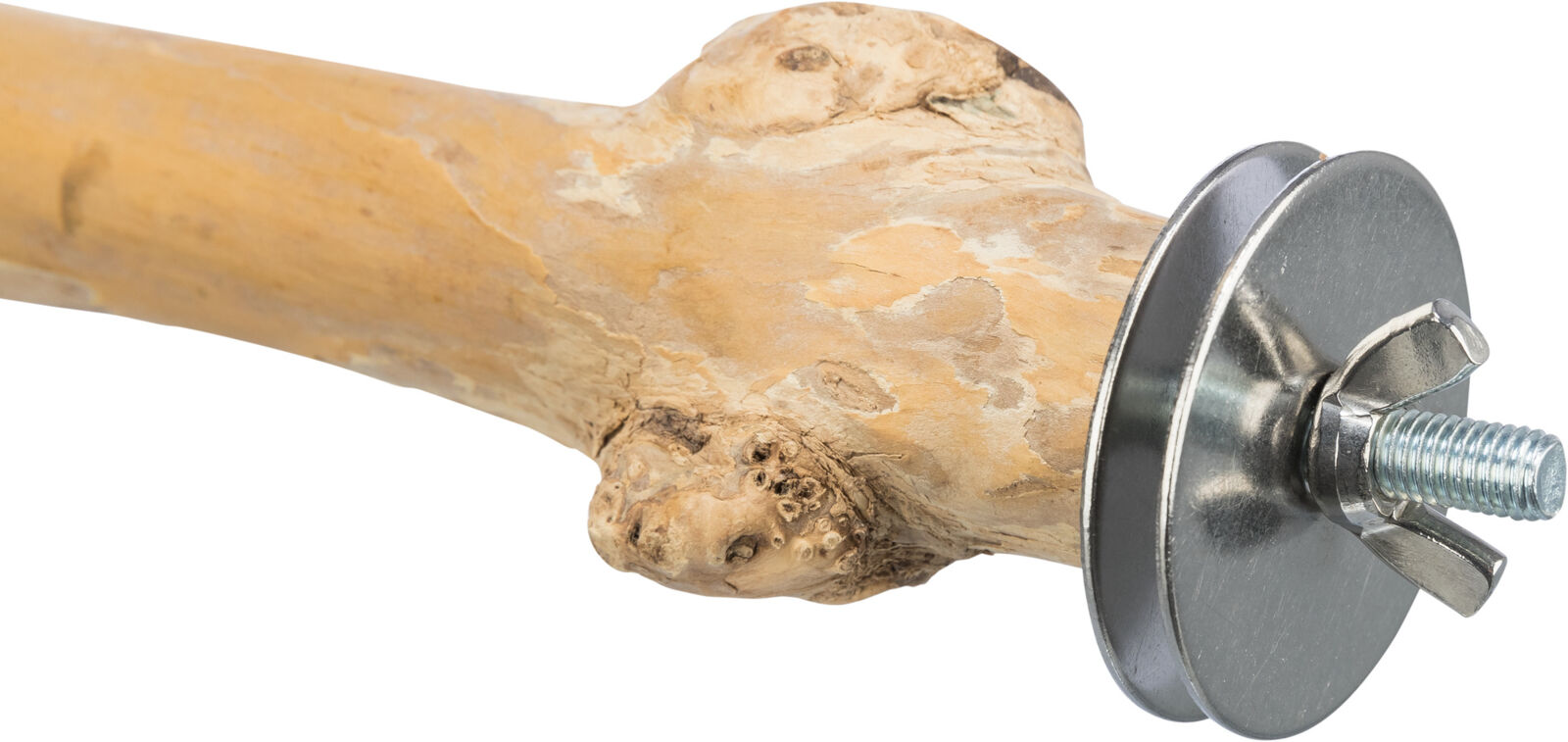 Sitzstange mit Schraubbefestigung, Kaffeeholz, 20 cm/ø 20-3 Sitzstange mit Schraubbefestigung, Kaffeeholz, 20 cm/ø 20-3