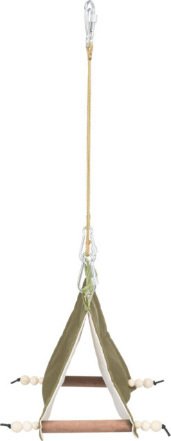Alternative view of Tente à suspendre, en coton, 16 × 18 × 20 cm, vert