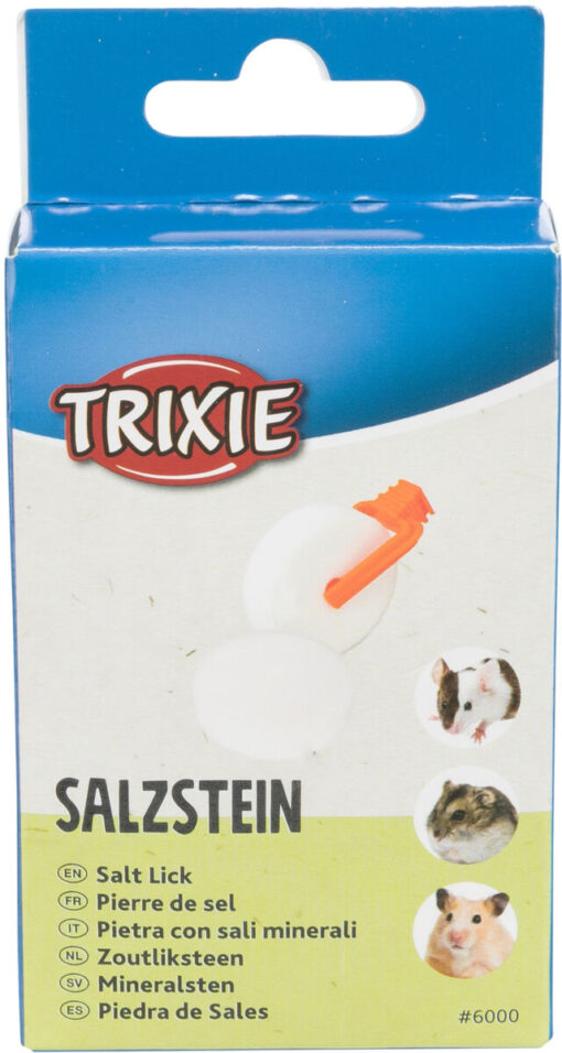 2 Salzlecksteine mit Halter 54g