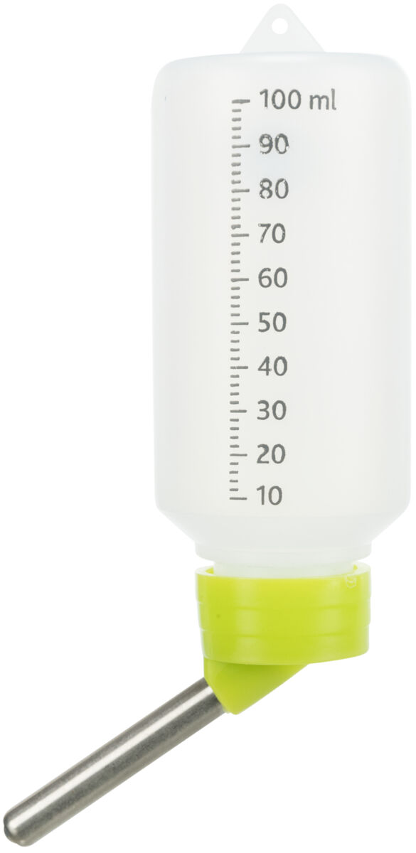 Biberon avec support métal, en plastique, 100ml seul. p. UV 18pcs. Biberon avec support métal, en plastique, 100ml seul. p. UV 18pcs.