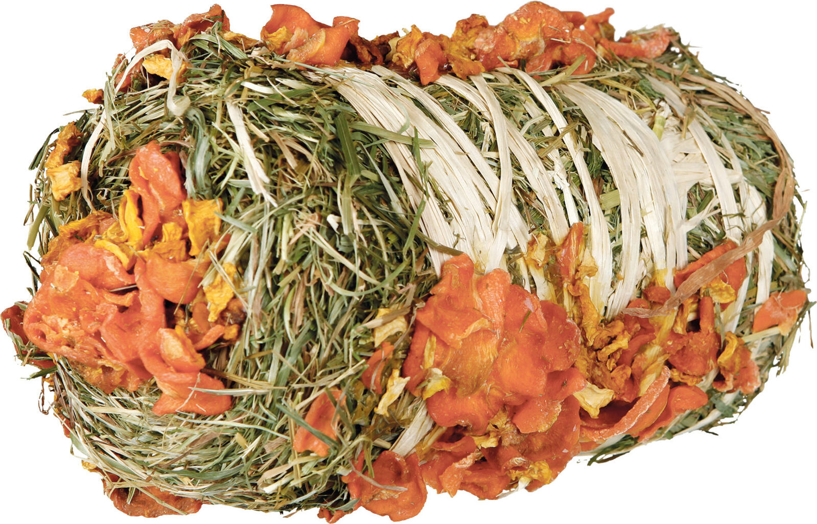 Balle de foin à la citrouille et carotte, ø 10×18cm, 200 g Balle de foin à la citrouille et carotte, ø 10×18cm, 200 g