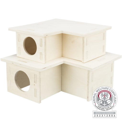 Maison à multi-chambres, 3 chambres, 25 × 10 × 25 cm 25×10×25cm
