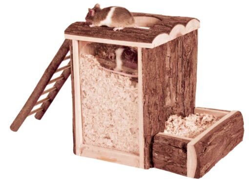 Spiel- und Buddelturm 20x20x16cm / Mäuse, Hamster
