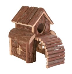 "Finn", Blockhaus mit Brücke, 13x20.5x20cm