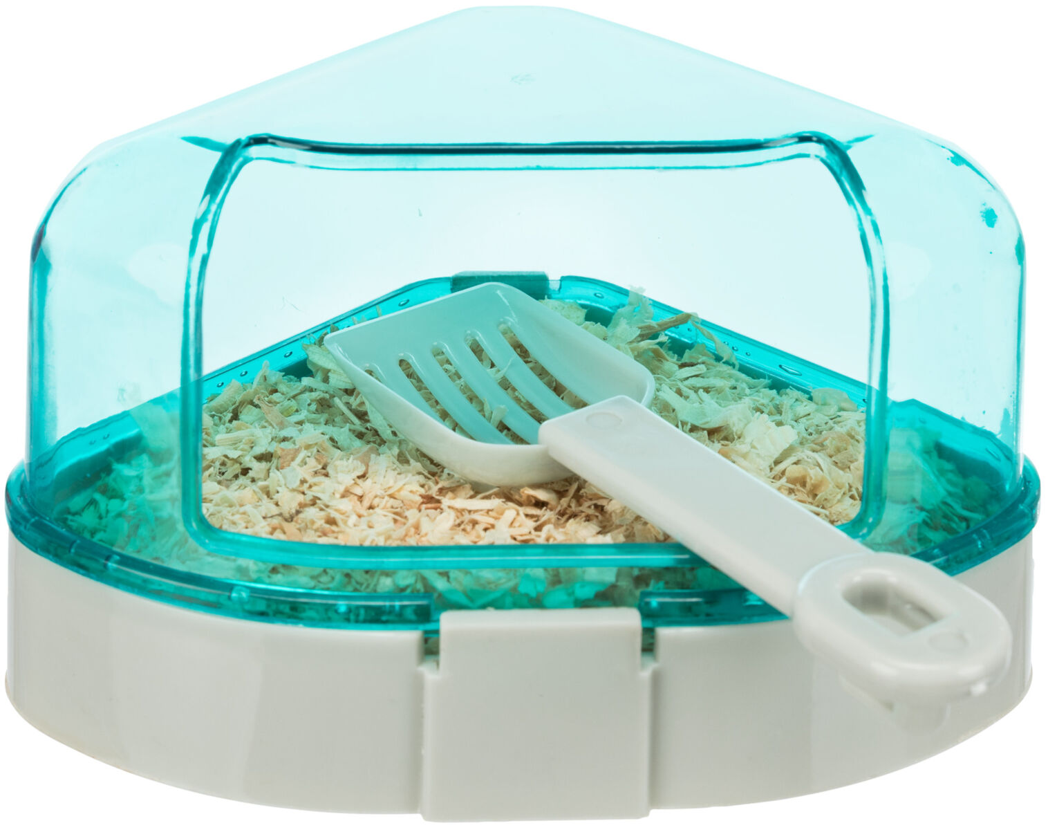 Ecktoilette mit Dach f. Hamsterkäfige Ecktoilette mit Dach f. Hamsterkäfige