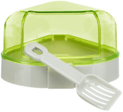 Ecktoilette mit Dach f. Hamsterkäfige