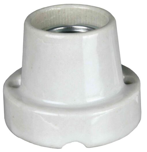 Set Porzellanfassung Pro Socket, gerade -> max. 160W