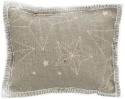 Xmas coussin, en coton, valériane, 7×9cm, beige, 7×9cm, beig