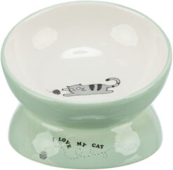 Gamelle, élevé, en céramique, 0,15 l/ø 13cm, sauge/blanc
