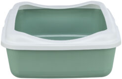 Alternative view of Katzentoilette Classic, mit Rand, 37×15×48cm, salbei/weiss
