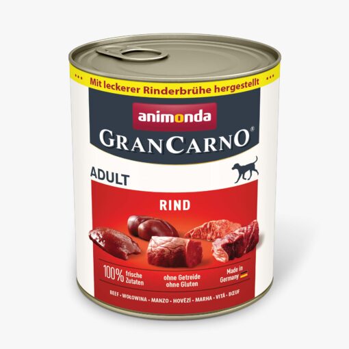 Animonda, chien GranCarno Adult avec buf pur 800g / VE 6