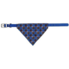 Nylonhalsband mit Tuch, M: 37-47cm/20mm, blau
