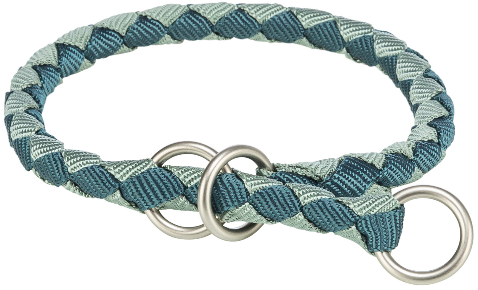 Cavo Zug-Stopp-Halsband, petrol/salbei L-XL: 52-60cm/ø 18 mm Cavo Zug-Stopp-Halsband, petrol/salbei L-XL: 52-60cm/ø 18 mm