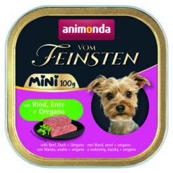 Animonda, chien v. Feinsten, mini a. boeuf, canard+origan