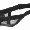 Muselière sangle avec maille, en polyester, noir