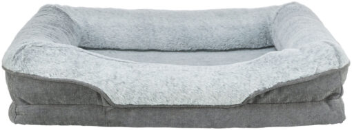 Vital Bett Lino, eckig, grau/hellgrau 70×55cm