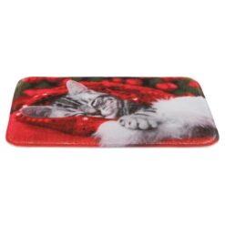 Xmas matelas avec chat, 40 × 30 cm