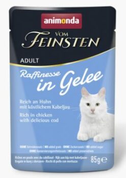 Animonda,Katze v.Fein.,Adult,Raff. i. Gelee Huhn m. Kabeljau