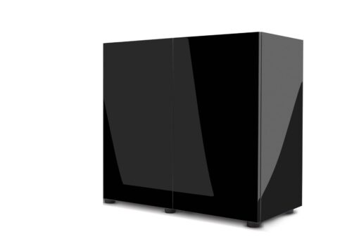 CABINET GLOSSY BLACK ZD 80 80x35x70cm