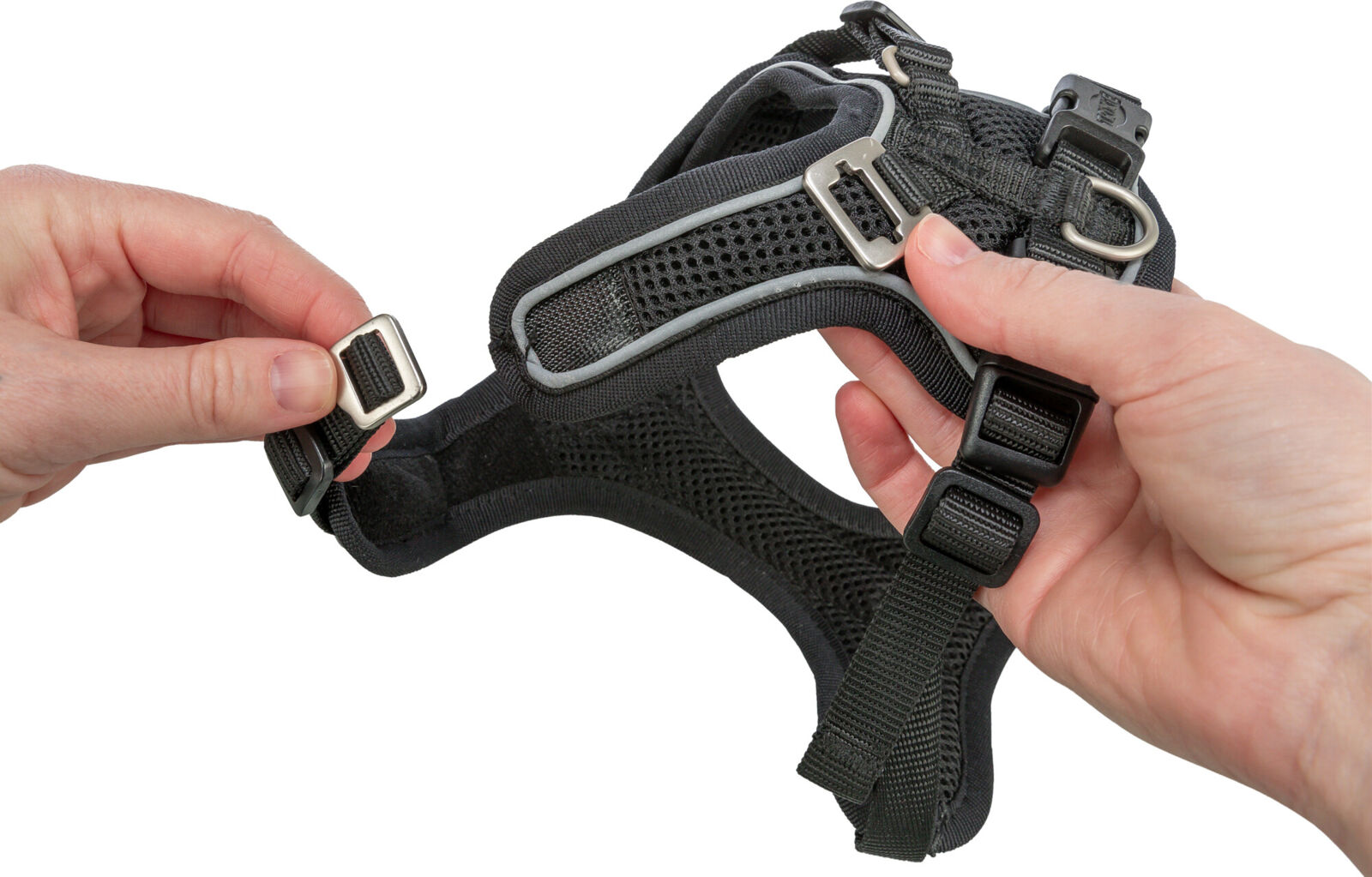 Harnais Premium FlexMesh, coupe large, noir M: 58-80cm/20 mm Harnais Premium FlexMesh, coupe large, noir M: 58-80cm/20 mm