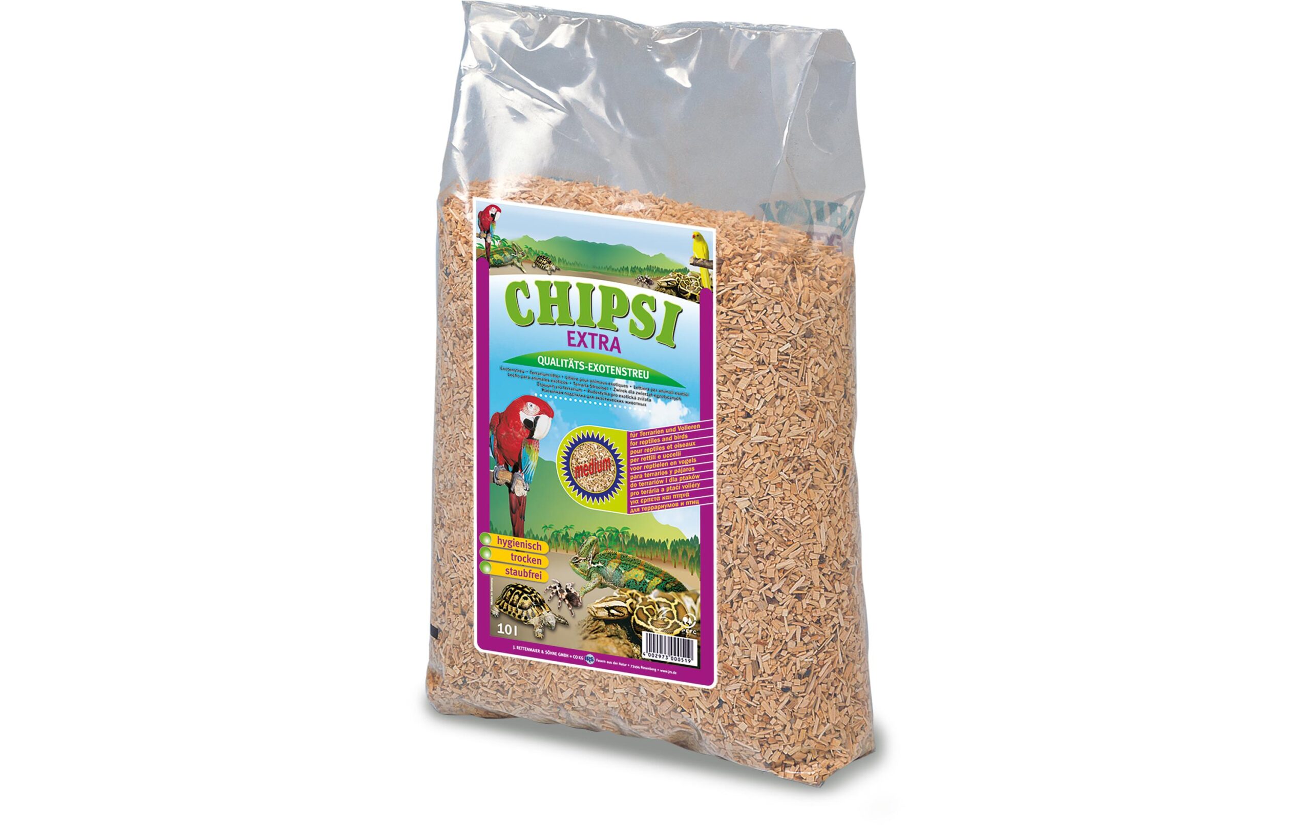 CHIPSI EXTRA Medium, granulés de bois de hêtre 10L/2,8kg mittlere Körnung CHIPSI EXTRA Medium, granulés de bois de hêtre 10L/2,8kg mittlere Körnung