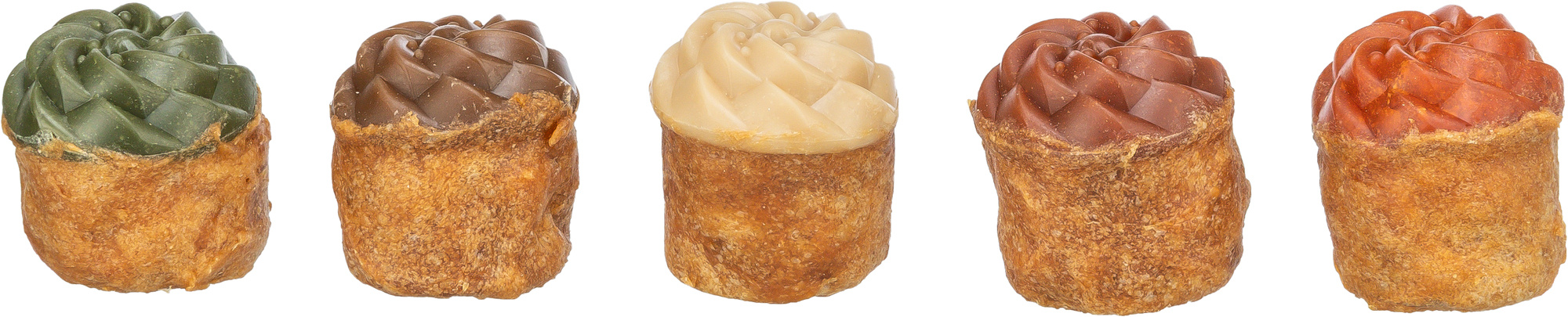 Cupcake, 25 g, braun, weiss, orange, grün, rot Cupcake, 25 g, braun, weiss, orange, grün, rot